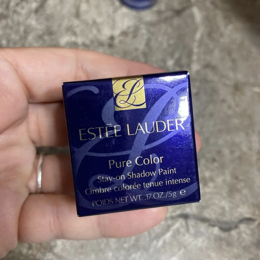 Estee Lauder Pure Color Stay On Eye Shadow Paint 07 Bold Cobalt .17oz New Boxed